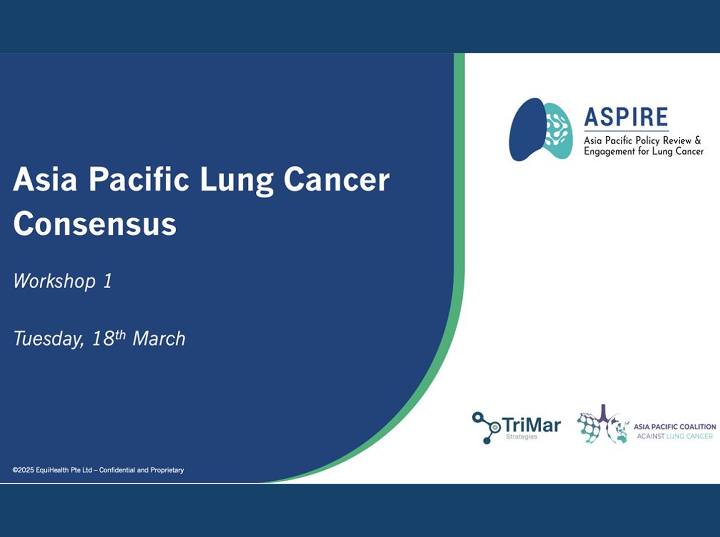 APAC Lung Cancer Policy Consensus initiative – Workshop 1